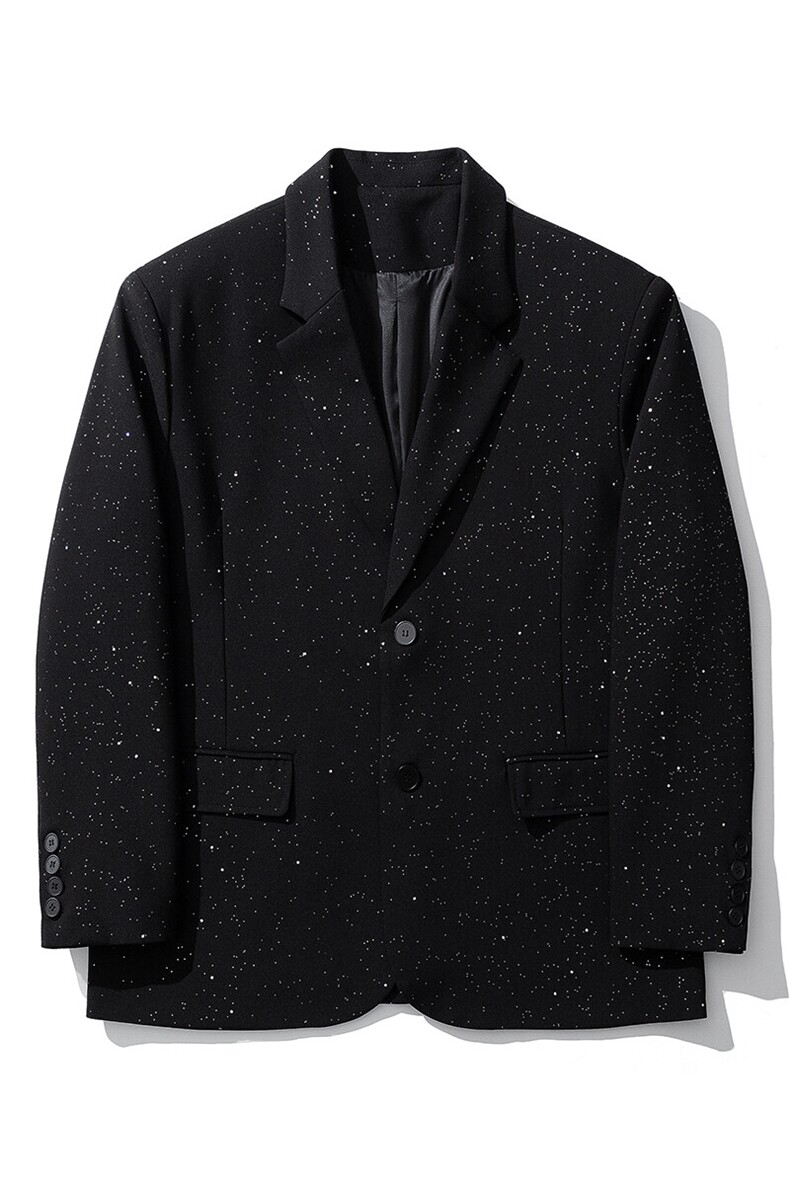 1白底96%聚酯纤维4%氨纶大码M-5XL满天星西装男XF77871P85控138,男装西服,星座226-2