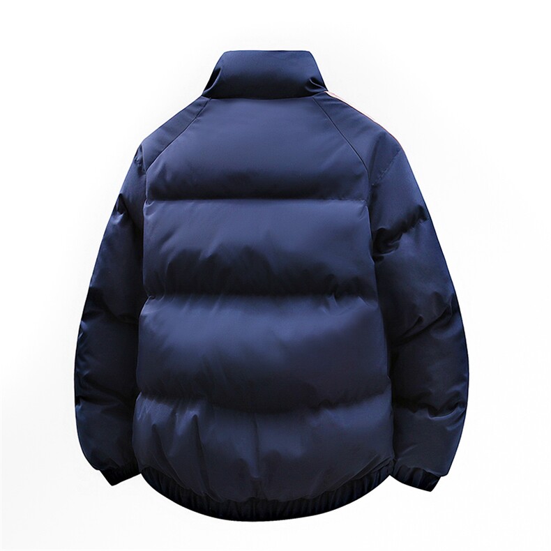 冬季港风三条杠立领棉服防风保暖加厚棉衣外套MY1128P80,男装棉衣,电商A128