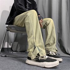 B2212023秋冬美式ins高街小众拉链牛仔裤LK22042-P60控78，男装牛仔裤，电商B221