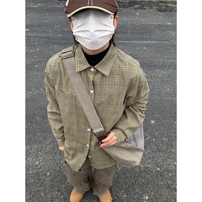 2026春夏新款提花格子长袖衬衫高品质现货衬衫CS258-P45,男装衬衫,星座301C-5