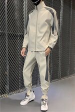 2021现货主推男士立领两件套休闲夹克运动套装D02，男装套装，电商B226-2（原B217-2）