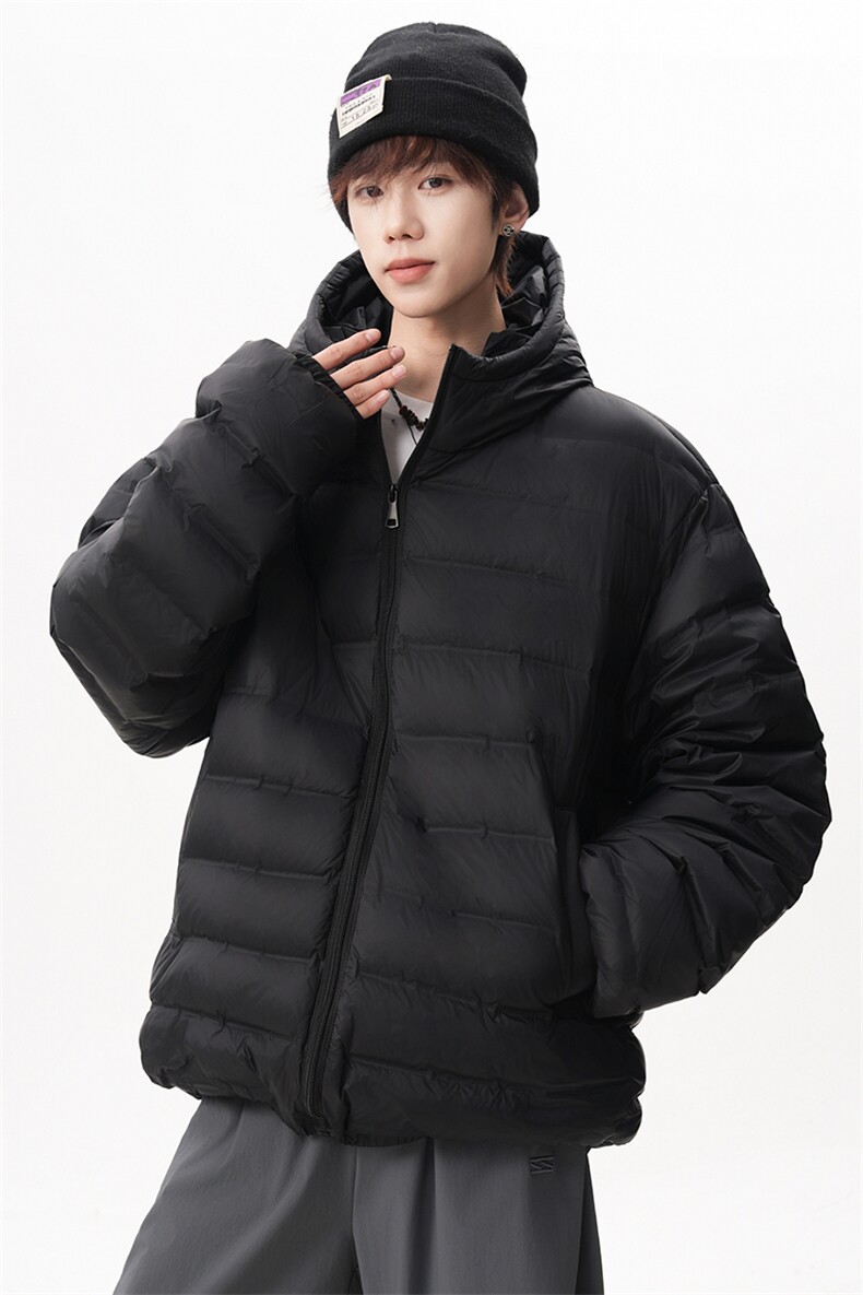 现货保暖排骨羽绒服90白鸭绒情侣外套连帽滑雪服225-2-Y215-P198,男装羽绒服,星座225-2