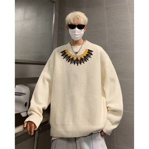 高质量！秋冬季半高领毛衣男士加绒加厚线衣针织衫男DMY546-特P38图片