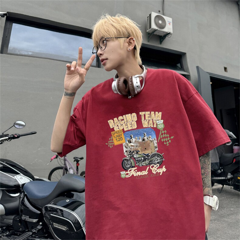 220G夏季新款纯棉圆领短袖T恤DT445-特P19控38图片