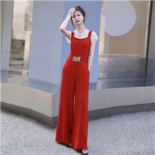 2024年夏季韩版通勤时尚潮流蕾丝上衣+连体裤两件套,女装套装/套裙,时尚俏佳人