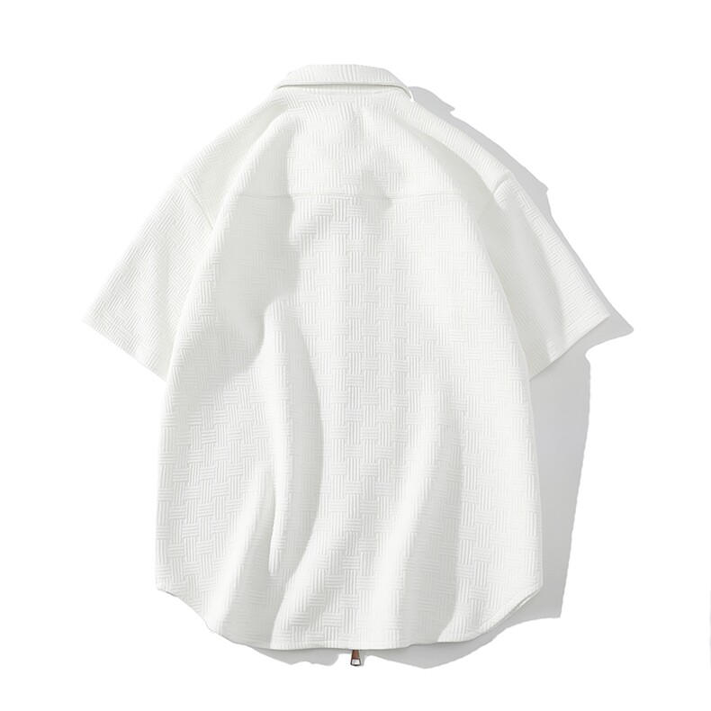 7XL-M平铺短袖衬衫男2023夏季新款oversize胖子开衫加肥加大衬衣,男装衬衫,钱塘717(原712)