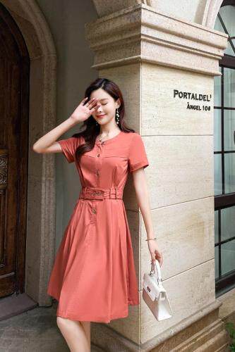 现货2021新款三色四码M到XXL带弹力棉定做面料舒服透气单，女装，艾涵o