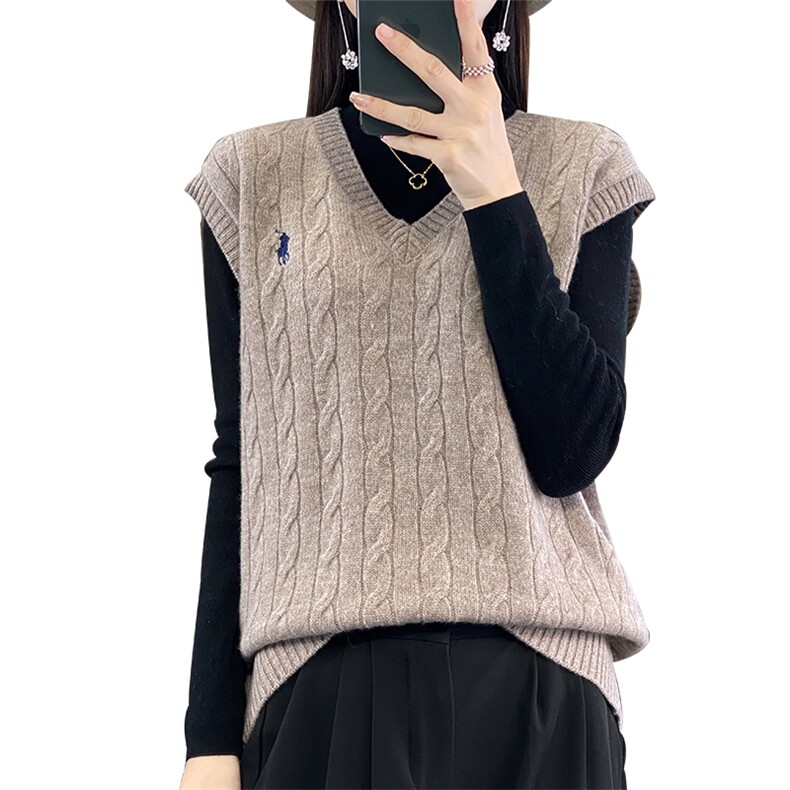 2024秋冬新款羊毛女士羊毛背心马甲,女装羊毛衫,润辉羊绒
