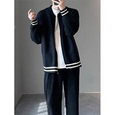高级感黑色棒球服开衫夹棉外套初春秋冬季新款休闲百搭夹克MY152，男装夹克，星座516A