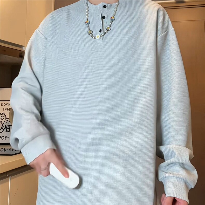 即上即卖！秋季新款宽松情侣T恤衫美式打底衫卫衣TQTX02-P28,男装T恤,电商C213(原B265)