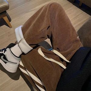 男秋季新款港风休闲裤GD01P38加绒图片