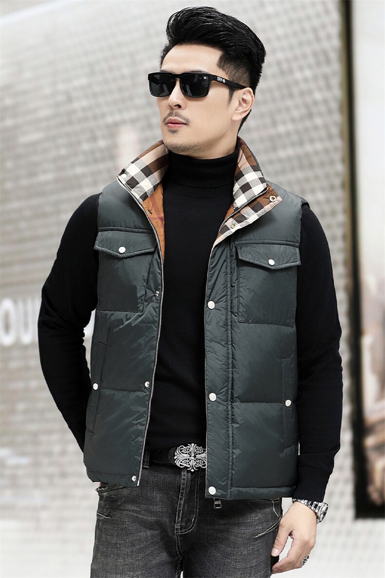 B6901钱塘2020-3时尚休闲冬季厚款简约中年男士羽绒服P158,男装羽绒服,钱塘207-3
