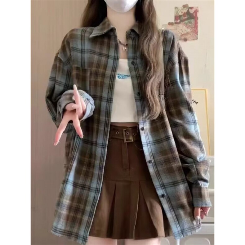 TC461-P45潮流港风ins宽松衬衣百搭休闲外套，女装衬衫，星座617A-2