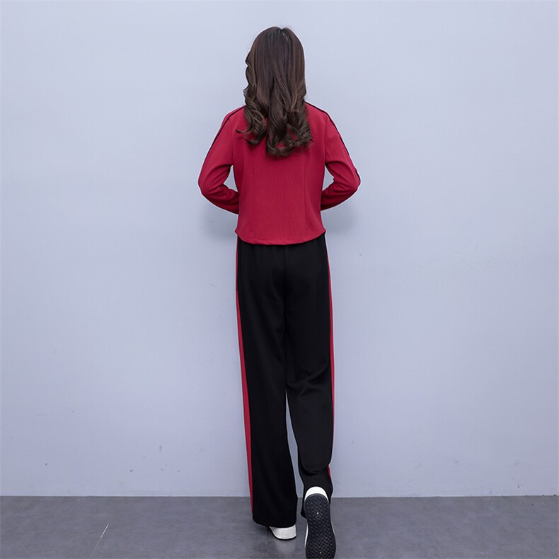 休闲运动服套装女2025春秋新款韩版时尚洋气开衫显瘦卫衣两件套潮,女装套装/套裙,凝聚力
