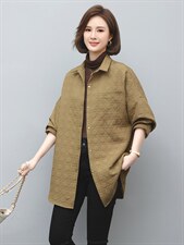 女士衬衫式外套春秋休闲大妈小个子高级感2022新款妈妈装上衣，女装衬衫，玛其路