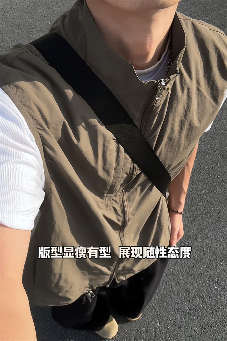 骑行登山防水男女大码宽松机能风运动背心马甲MJ5273-特P45控88,男装背心/马甲,电商A001-1