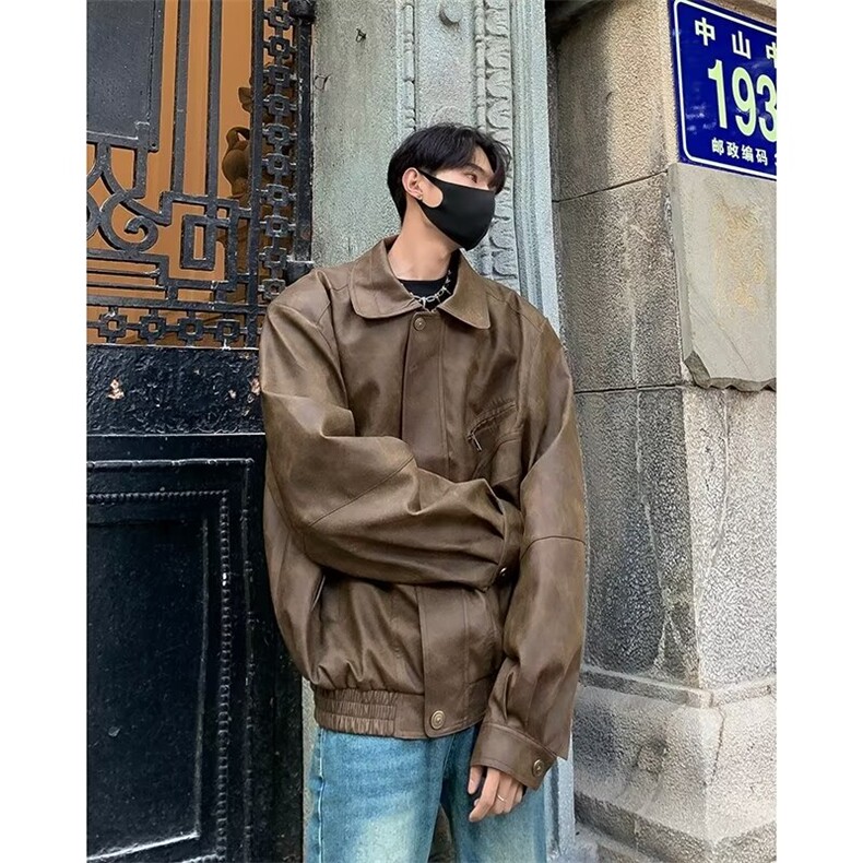 美式秋冬季新款扎染夹克外套男长袖休闲宽松韩版港风Y135P90,男装夹克,星座1116-2