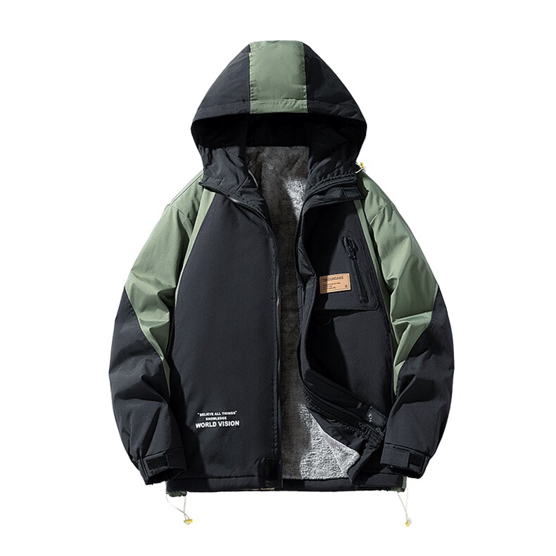 JK2302加绒-P93L-9XL冬季新款防水大码冲锋衣男潮加绒棉衣,男装夹克,星座109