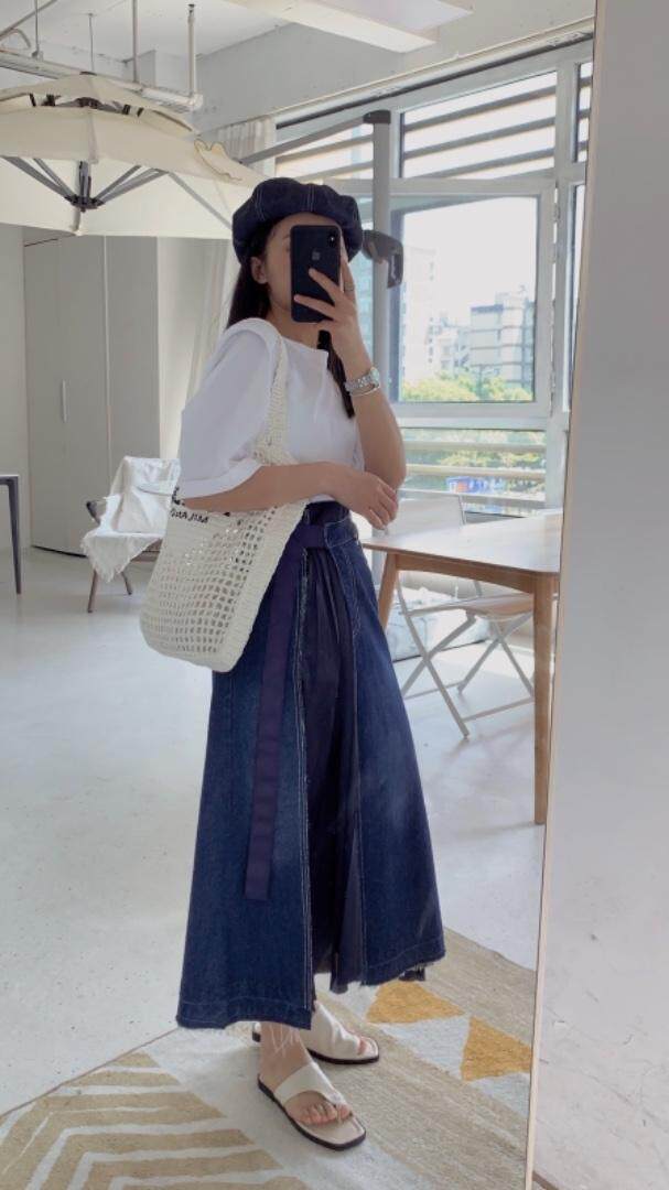 特色拼接半裙，女装半身裙，是爱 SHI AN