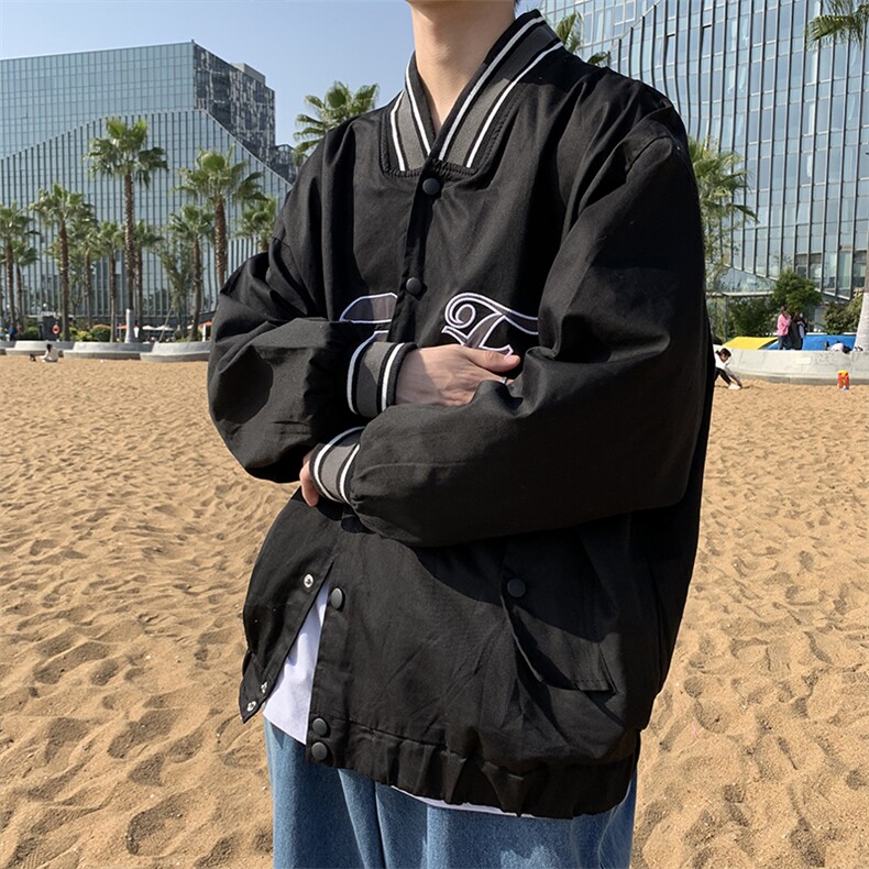 棒球服外套男韩版潮流秋季新款港风夹克ins痞帅炸街百搭W098-P42,男装夹克,星座1008