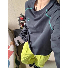 美式高街解构工艺速干长袖T恤男女款防晒罩衫户外运动潮牌骑行服，男装防晒衣，电商A486