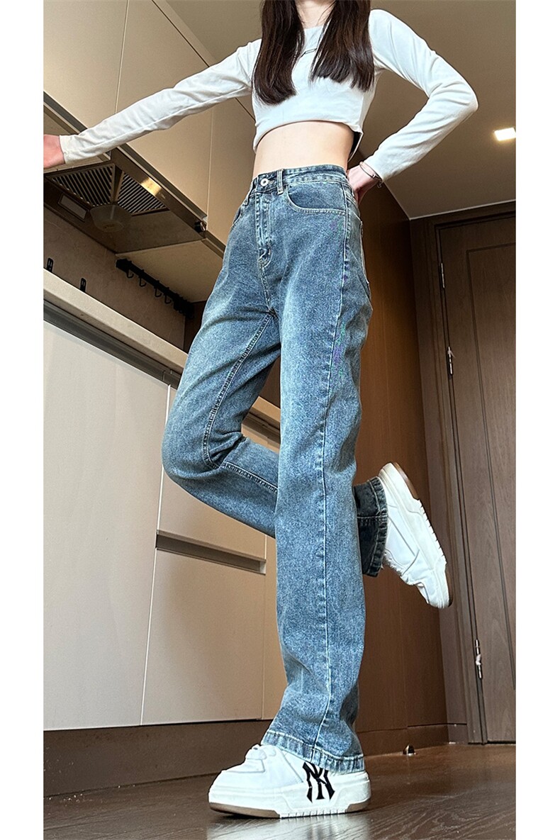 现货弹力复古牛仔裤男女同款XZ-610A-P55-k79,男装牛仔裤,星座610A