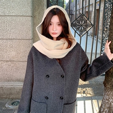 法式复古高级感双面羊绒大衣女秋冬赫本风小个子显瘦加厚呢子外套，女装毛呢外套，丝露怡语