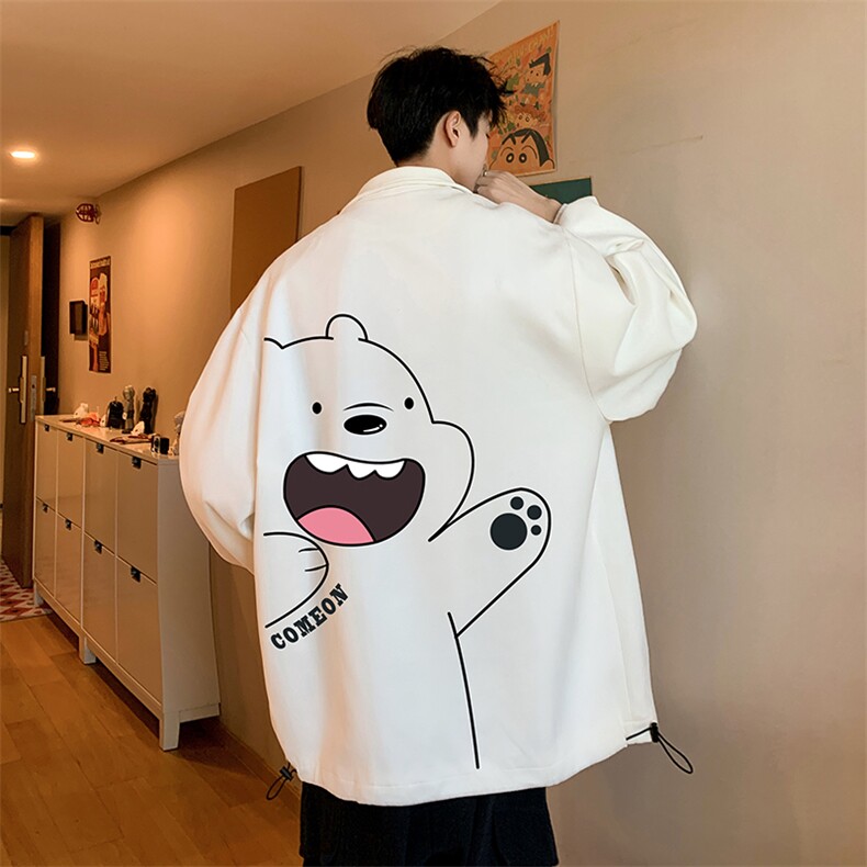 麂皮绒夹克男大码立领褂子外套JK85131-P68 加绒款-P78图片