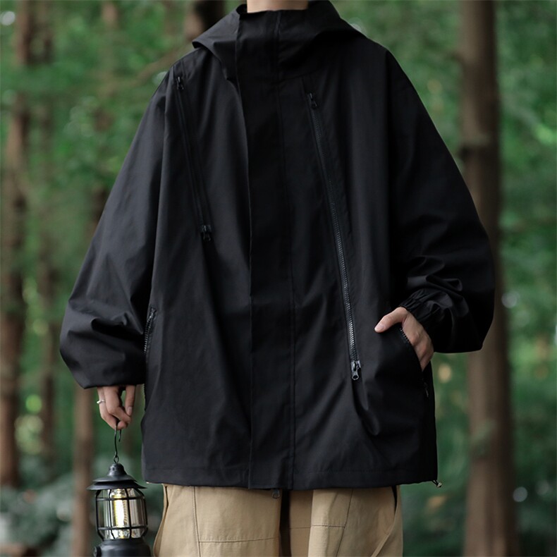 冲锋衣男潮牌vibe美式机能防水户外登山男女夹克连帽外套CF45-P65,男装夹克,星座1008