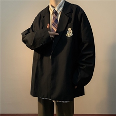 春季西装男学院风制服版宽松潮流学生休闲外套西服XZ01019-P42，男装西服，星座308B-1