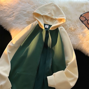 秋冬季保暖内搭保暖纯棉拉链开衫百搭双面拼色翻领卫衣WYD23 P-65,男装卫衣,电商A128