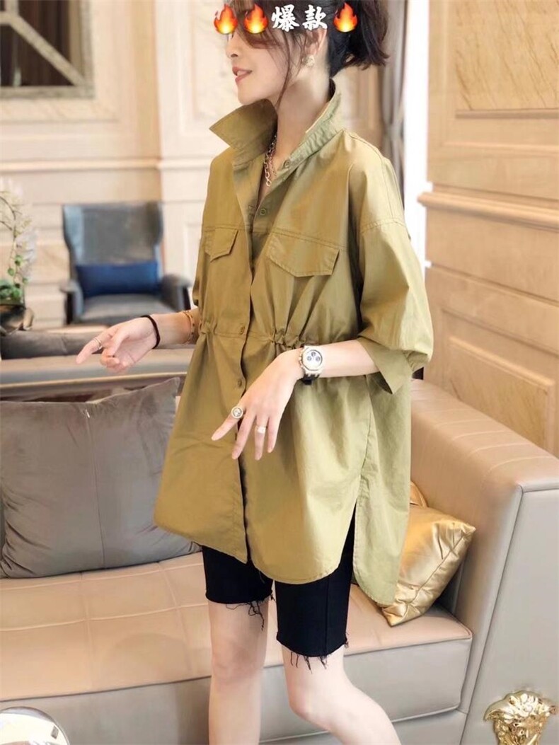 ［爱美欧］夏季新款现货短袖衬衫，女装衬衫，爱美欧