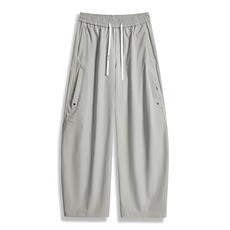 得物秋季新款垂感直筒宽松bf慵懒休闲阔腿卫裤A436-6218-P50，男装休闲裤，电商A436
