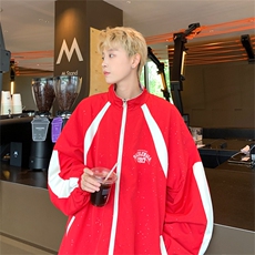 特P75控128100聚酯秋款满天星新款撞色两面穿夹克男外套男XJ2416，男装夹克，电商B370