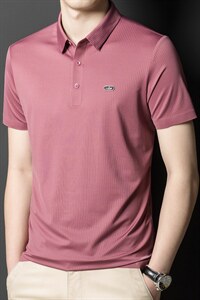 POLO衫男上衣半袖男装衣服男士体恤衫T恤潮牌休闲翻领爸爸短袖男图片