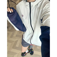 网图原版高品质户外网眼拼接透气速干连帽防晒衣男女A718-P60，男装防晒衣，星座1505