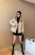 【现货】时尚宽松舒适短款面包白鸭绒羽绒服，女装羽绒服，名怡