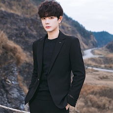 火焰山春秋季款男西服青少年韩版简约时尚休闲单西外套313P155，男装西服，电商A355（原A415）