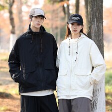 男士防晒衣连帽情侣休闲外套宽松夹克春夏户外潮流A266-FS001-P35，男装防晒衣，电商A266