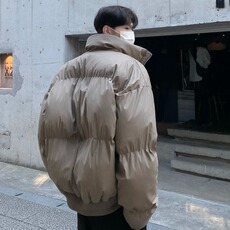 冬季加厚男款棉服保暖冬装宽松百搭棉衣面包服外套纯色棉袄Y134，男装棉衣，星座506