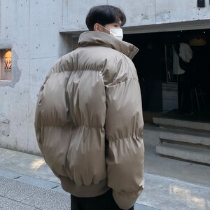 冬季加厚男款棉服保暖冬装宽松百搭棉衣面包服外套纯色棉袄Y134图片
