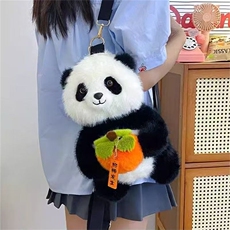 熊猫双肩背柿子款高35cm