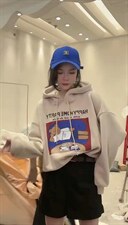 秋季新款韩版休闲卫衣，女装卫衣/绒衫，依露奇