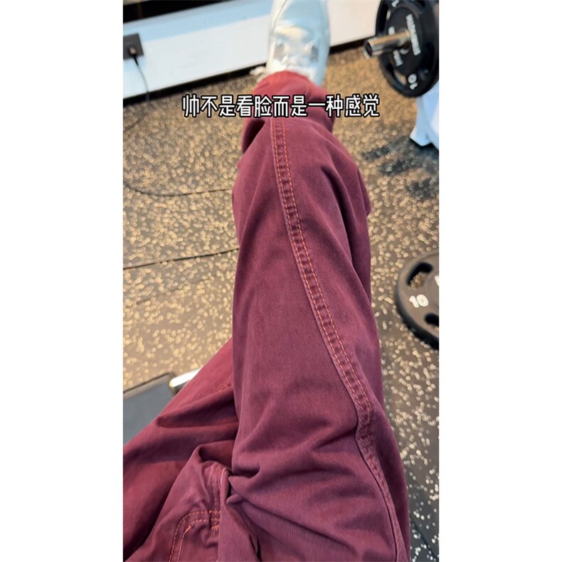B221美式ins高街暗黑休闲宽松做旧牛仔裤LK24400-特P52控88,男装牛仔裤,电商B221