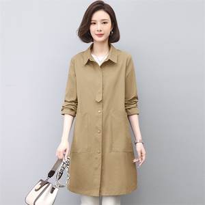 风云女中长款2023春装中年妈妈休闲洋气减龄薄款外套图片