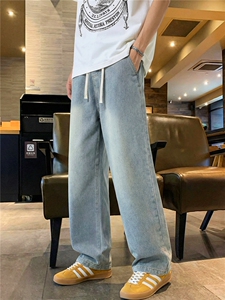 TP28美式潮流高街2026新款秋冬装宽松直筒牛仔裤男款休闲图片