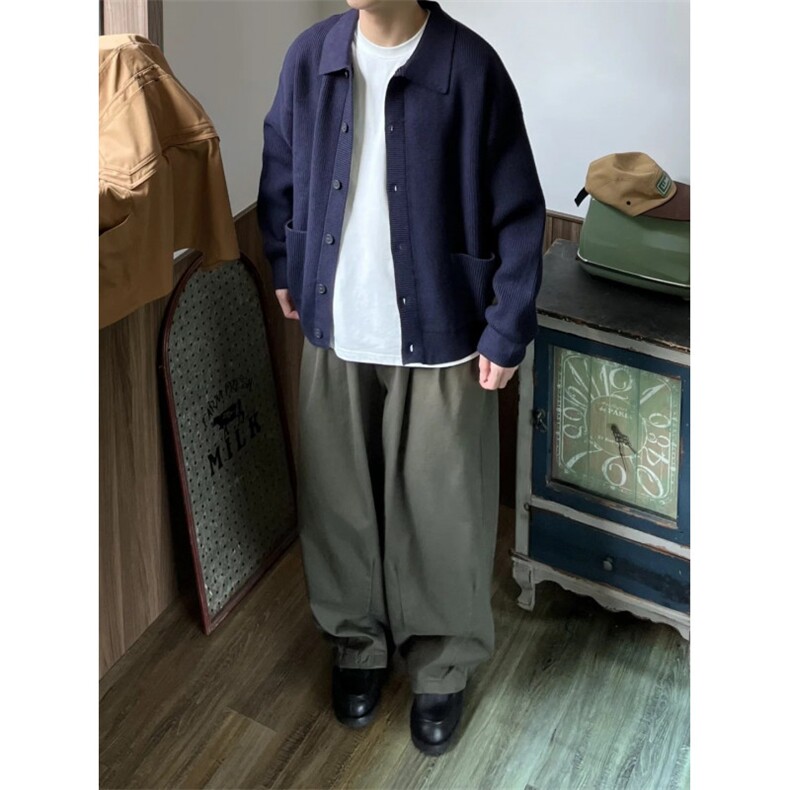 【有货】MY0339ZZ-特73秋冬季加厚针织开衫外套男士慵懒翻领毛衣,男装针织衫/毛衣,星座1007（原301D）