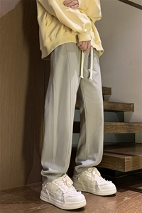 港风秋冬酷丝棉美式高街宽松休闲长裤男K23319-P35控49图片