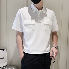 23男士翻领T恤A210-0012-p5570%棉%聚酯纤维5%氨纶，男装T恤，电商A210