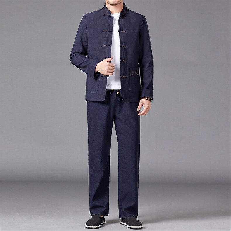 BAMJ-7108R钱塘2020-2中年男士春秋商务休闲简约套装货稳P235图片